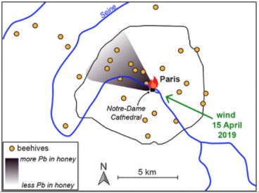 hand-drawn Paris map